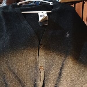 Polo by Ralph Lauren Charcoal Cardigan Sweater